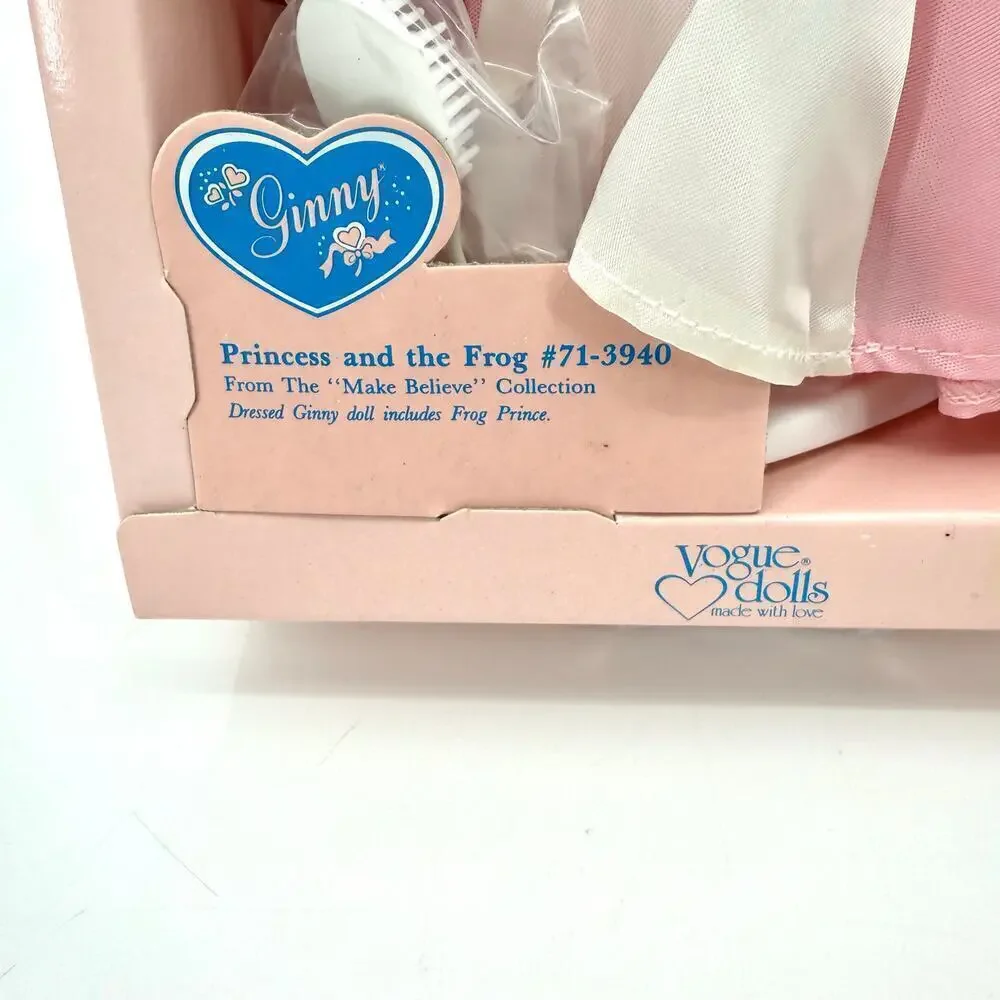 VTG 1988 Ginny Vogue 8 in. Hard Vinyl Collectors Doll NOS Princess Frog 71-3940